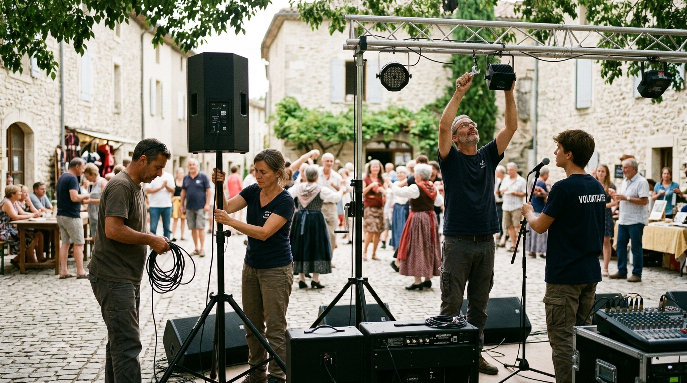 Animation culturelle et sonorisation de terrain par l'association